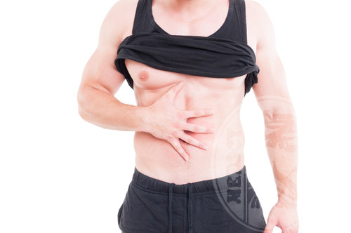 Мышцы груди после 5 процедур миостимуляции